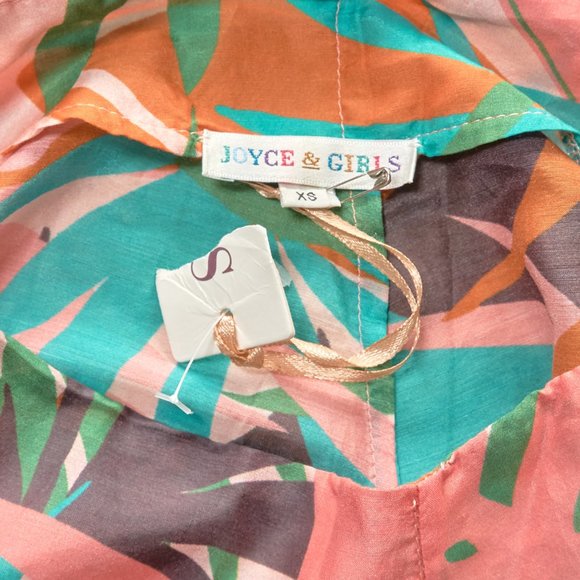 Joyce & Girls Silk Cotton Women's Palazzo Pants, High Waist, Size XS - Picture 7 of 9